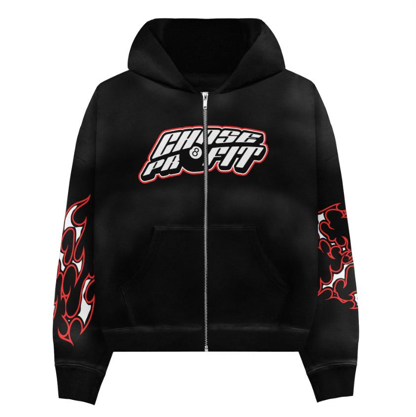 Red , Black and White Sweatsuit