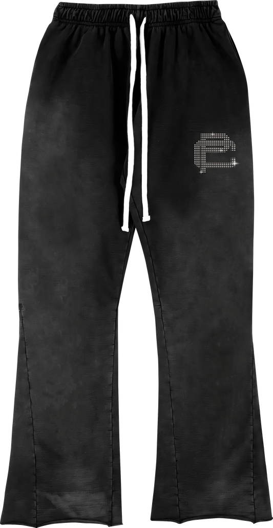 Black Rhinestone Sweatsuit